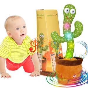 lot 3706 image: Emoin Talking Cactus Toy, Interactive Toys Dancing Cactus Toy Mimicking Repeating What You Say, Toddler Infant Baby Toys Gifts for 6 7 8 9 10 Month Old Baby Toys for 1 2 3 Year Old Boy Girl