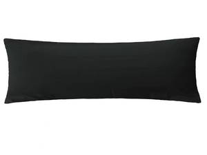 lot 3716 image: iMaylex Soft Brushed Microfiber Fabric Zipper Pillow Case, Cozy and Lightweight, Easy Care, Black, Body, 20 x 72