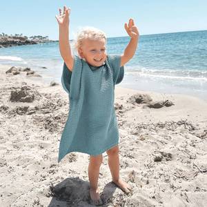 lot 3737 image: ZICOTO Soft Hooded Beach Towel for Kids - Cute Towel for Babies and Toddler Made of Waffle Cotton - Perfect Lightweight and Absorbent for Bath, Beach, Pool