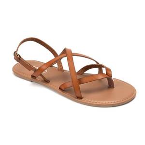 lot 3738 image: Colgo Womens Summer Strappy Flat Sandals, Adjustable Casual Fisherman Sandal with Open Toe Slingback Gladiator Sandals (9,Brown)