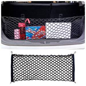 lot 3743 image: SSNNUU Car Rear Cargo Net with Good Elasticity&Tensile Strength Trunk Organizer for SUV Truck,Ideal Keeps Overlanding Accessories,Car Camping Accessories (M(35.43x15.74))