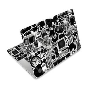 lot 3761 image: CRAFTYMELODY Laptop Skin Sticker Decal PVC Vinyl Quote Sticker Notebook PC Protector Waterproof Scratch Resistant Laptop Skin for 12.1 13 13.3 13.6 14 15 15.3 16 Inch Wood Grain
