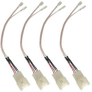 lot 3784 image: Car Door Speaker Wiring Harness Replacement for 2011-2021 Ford F150 Escape Focus Mustang Mazda 2 3 6 CX5 Lincon Speaker Wire Adapter Connector Plug, 4PCS