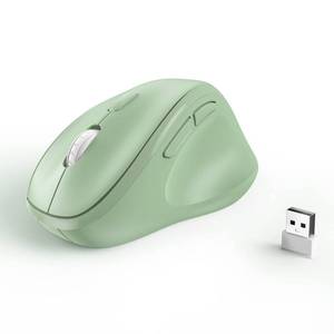lot 3786 image: Ergonomic Wireless Mouse with USB Receiver for PC Computer, Laptop and Desktop, Ergo Vertical Mouse with Silent Clicks Long Battery Life, Up to 1600 DPI & 1 AA Battery Powered, Green