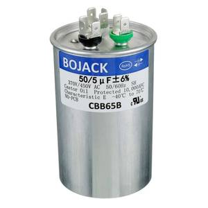 lot 3799 image: BOJACK 505uF 505MFD �6% 370V440V CBB65 Dual Run Circular Start Capacitor for AC Motor Run or Fan Start or Condenser Straight