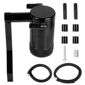 lot 3804 image: RANSOTO Oil Catch Can 5.7L 6.4L HEMI Compatible with 2011-up Dodge Charger Challenger Chrysler 300 Jeep Grand Cherokee, Z-Bracket Tech and Billet Aluminum Oil Separator Tank (Black)