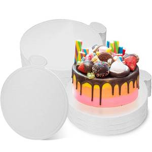 lot 3815 image: Mini Cake Boards 50 Pack 4 Inch Black Mini Dessert Plates Round Disposable Cardboard Plates for Cake DIY, Baking Dessert Party Wedding Birthday (White)