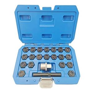 lot 3827 image: JEUCLEL 22PCS Wheel Locking Nut Key Kit Compatible with BMW Series, Wheel Lock Nut Socket Adapter Set, Anti-Theft Lug Removal Tool, Anti-Theft Screw Remover Repair Tool