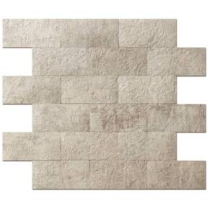 lot 3868 image: Art3d 10-Pack Peel and Stick Wall Tile for Backsplash, Stick on Stone Tile for Kitchen Bathroom Fireplace Vanitity in Stone Beige