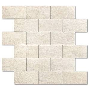lot 3869 image: M MOFIT Stone Backsplash Peel and Stick Tiles Matte,Adhesive Mosaic Subway Tiles Waterproof Wall Tile Stickers for Bathroom Shower(Beige,5PCS)