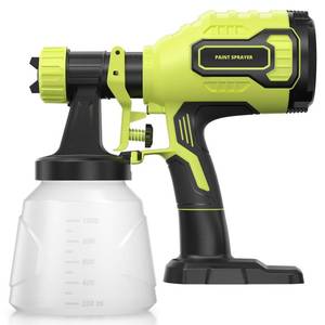 lot 4602 image: Cordless Paint Sprayer Compatible with Ryobi 18V Battery (Battery Not Included),1000mlmin High Flow,1000ml Container,150 Dins Max Viscosity