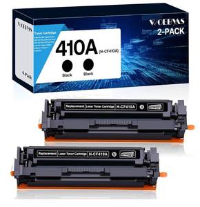 lot 4619 image: 410A Compatible Toner Cartridges Replacement for HP 410 410X CF410A for Color Pro MFP M477fnw M477fdw M477fdn Pro M452dn M452nw M452dw Printer,2 Black