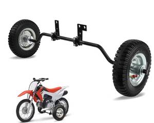 lot 4629 image: Dirt Bike Training Wheels for PW50, MX125 & CRF50  Universal Fit 50cc 49cc Kids Dirt Bikes  Compatible with yamaha PW50TTR50, razor MX125MX350MX400, honda CRF50  Easy Install