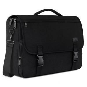 lot 4660 image: MATEIN Messenger Bag for Men, Briefcases Lightweight Mens Laptop Bag 15.6 inch Water Resistant Crossbody School Satchel Bags Computer Work Office Bag with Shoulder Strap, Black