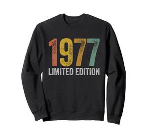 lot 4669 image: Vintage 1977 Birthday Sweatshirt Large