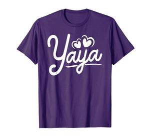 lot 4674 image: Yaya Gifts from Grandchildren Yaya Shirts for Women Yaya T-Shirt XS green