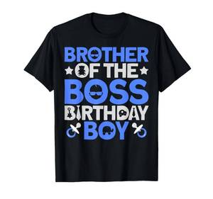 lot 4684 image: Brother of The Boss Birthday Party Outfit Like A Boss Bro T-Shirt 4T