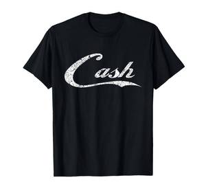 lot 4698 image: Cash Money Distressed T-Shirt for The Bar Concert or Street T-Shirt Large