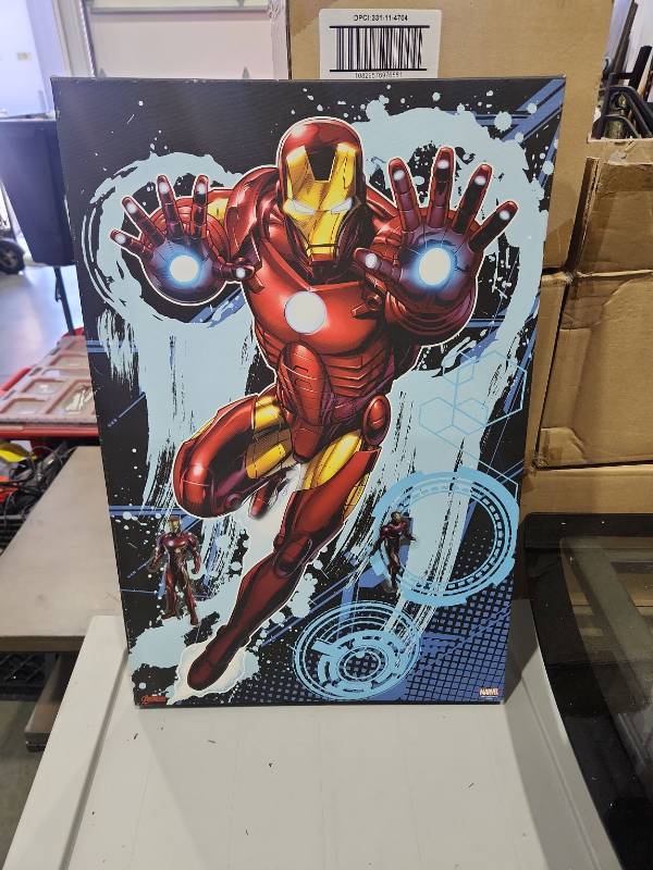 lot 4329 image: Iron Man Marvel Wall Art Poster