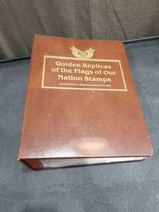 lot 4774 image: Golden Replicas  Stamps Collection Book with 22KT Gold First Day Covers