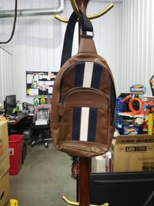 lot 4788 image: LEATHER FASHION BACKPACK