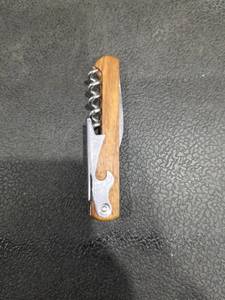 lot 4807 image: Wood Handle Multi-Tool Corkscrew with Knife