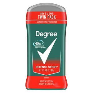 lot 4852 image: Degree Men Intense Sport 24H Deodorant  3 oz  2 count