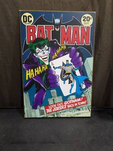 lot 4922 image: BATMAN THEMED WALL SIGN