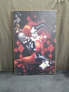 lot 4923 image: DC Comics Harley Quinn Mounted Wall Picture