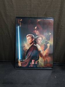 lot 4926 image: Star Wars Attack of the Clones Movie Poster Framed Print