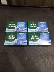 lot 4934 image: Irish Spring Moisture Blast Bar Soap for Men  Moisturizing Bar Soap  All Skin Types  3.7 Ounce  4 Bar Pack