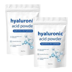 lot 4059 image: 2 Pcs Hyaluronic Acid Powder, Low Molecular Weight Hyaluronic Acid Powder Organic for Skin Hydrating Nourish Face Water Soluble Serum.