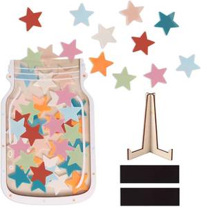 lot 4110 image: Magnetic Magnet Kids Reward Incentive Jar, Star Jar Reward Classroom & Home Behavior Management System Tool for Kids Boys & Girls Potty Training Chores Good Habits