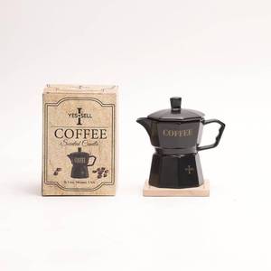 lot 4181 image: Coffee Candle with Cup Holder & Luxury Box, Soy Candles Non Toxic for Kitchen - Perfect Candles for Women, Eco-Friendly Soy Wax, Candle House