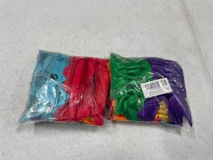 lot 4220 image: 2 Packs Meseey 3.5 Inch Satin Ribbon Twist Tie Bow 60 Pcs 6 Colors Pretied Premade Craft Bows for Treat Bags Gift Wrapping Basket Wedding Baby Shower Brithday Christmas Party(3.5 inch, Rainbow)