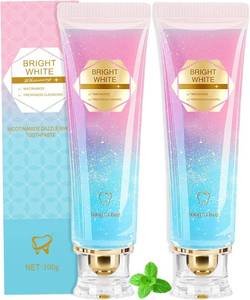 lot 4230 image: 2 PCS Niacinamide Whitening Toothpaste, Niacinamide Toothpaste Intensive Whitens Teeth, Protects Tooth Enamel, Stain Removal & Freshens Breath, Fuoride-Free Whitening Toothpastes for Brilliant Smile