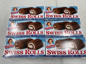 lot 4286 image: 6 Boxes Little Debbie Swiss Rolls - 12ct13oz
