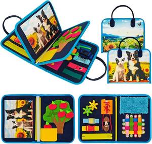 lot 4287 image: Yigney Fidget Blanket for Adults with Dementia - Alzheimers Products for Elderly, Fidget Blanket for dementias, Autism Sensory Products Gift for Alzheimer s Seniors Elderly and People with Autism