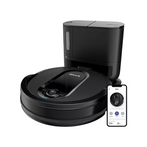 lot 3851 image: Shark IQ Robot Self-Empty Robot Vacuum, UR1005SR, Home Mapping, Self-Cleaning Brushroll, Wi-Fi