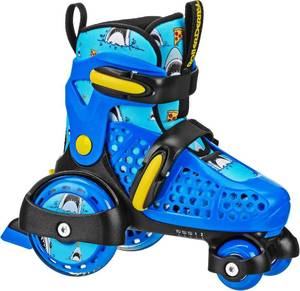lot 3856 image: Fun Roll Beginner Roller Skates by Roller Derby, Adjustable Sizing, Skates for Kids, Toddlers, Boys, Girls, Size 7-11