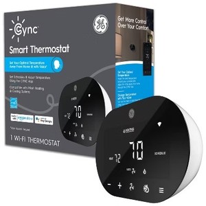 lot 3922 image: GE CYNC Smart Programmable Thermostat - Retail $119.99