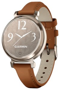 Garmin Lily 2 Classic Smartwatch with Leather Band - Cream Gold/Tan - Retail: $309.99