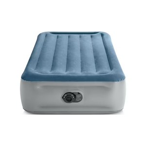 lot 3938 image: Intex 15 Essential Rest Dura-Beam Airbed Mattress with Internal Pump included- TWIN