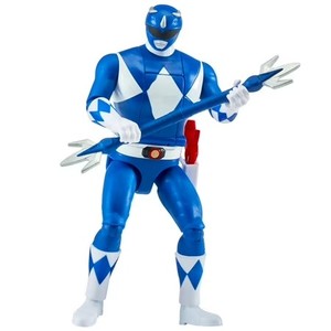 lot 3958 image: Mighty Morphin Power Rangers Re-Ignition - Auto-Morphin Blue Ranger Action Figure for kids 4 by Playmates Toys