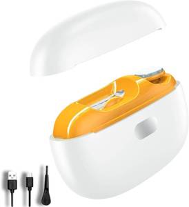lot 4321 image: Upgraded 5-in-1 Electric Nail Clipper LED Light & Dust Collector, USB Rechargeable, 2-Speed Grinder - Safe for Kids, Seniors, Arthritis, Toenails & Fingernails(White)