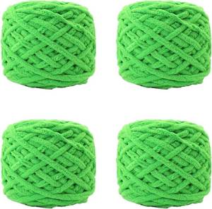 lot 4333 image: Chunky Chenille Yarn for Crocheting, 4 Skeins (Each 3.35 oz, 49 Yards), Super Soft Knitting Yarn, Soft Thick Fluffy Yarn for Hand Knitting Scarves, Hats, DIY Gifts, Blanket Crafts Projects