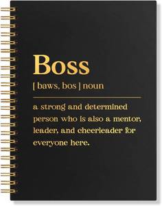 lot 4404 image: Boss Definition Hardcover Spiral Blank 160 Page Notebook, Thank You Boss Gifts, Boss Appreciation Gifts, Boss Day Gifts, Retirement Going Away Gifts for Leaders Supervisor Mentor Manager