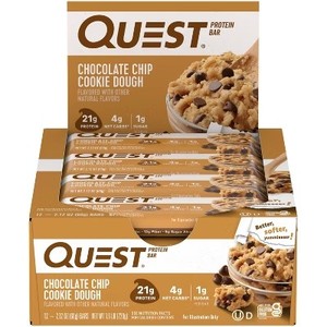 lot 4421 image: Quest Nutrition Protein Bar - Chocolate Chip Cookie Dough - 12ct