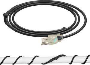 lot 4443 image: DEWENWILS 12FT Heat Tape for Water Pipes, 120V Heat Tape for Pipes at -40 F, Pipe Heat Tape with Thermostat, Pipe Heat Tape, CSAETL Listed