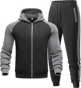 lot 4446 image: Riskrole Mens Tracksuit 2 Pieces Set Zip Up Hoodie Sweatsuits Athletic Jogging Suit Set Casual Outfit with Pockets SIZE small